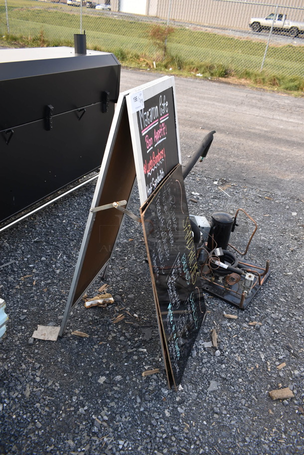 A Frame Sidewalk Sign w/ 2 Sign Boards. - Image 2 of 3