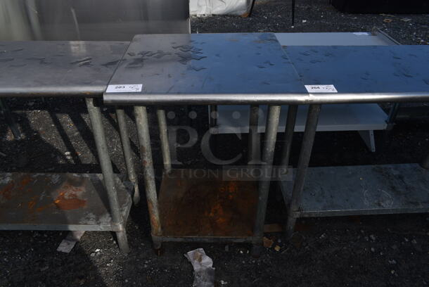 Stainless Steel Commercial Table w/ Under Shelf. - Image 1 of 4