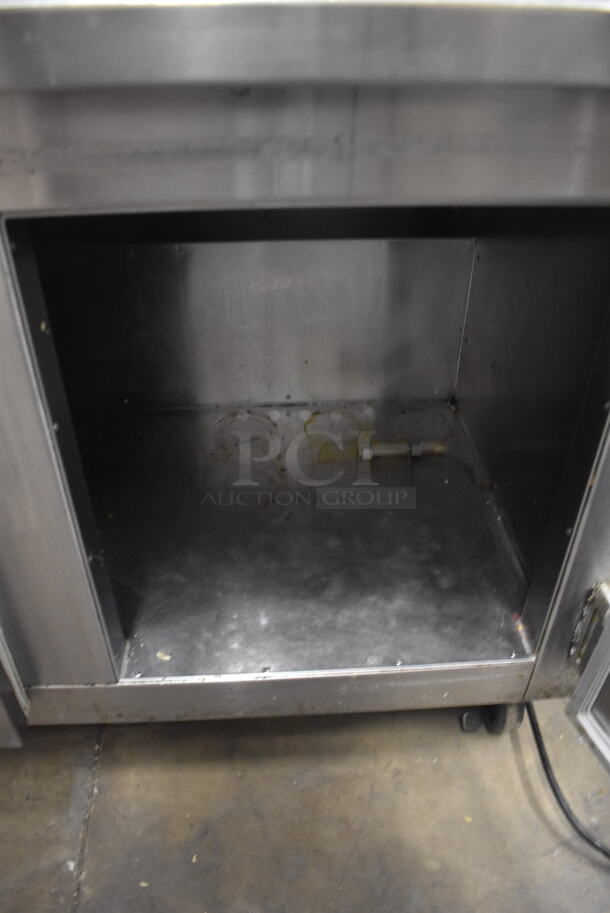 Commercial Stainless Steel Two-Door Pizza Prep Table. Tested and Working! - Image 6 of 6