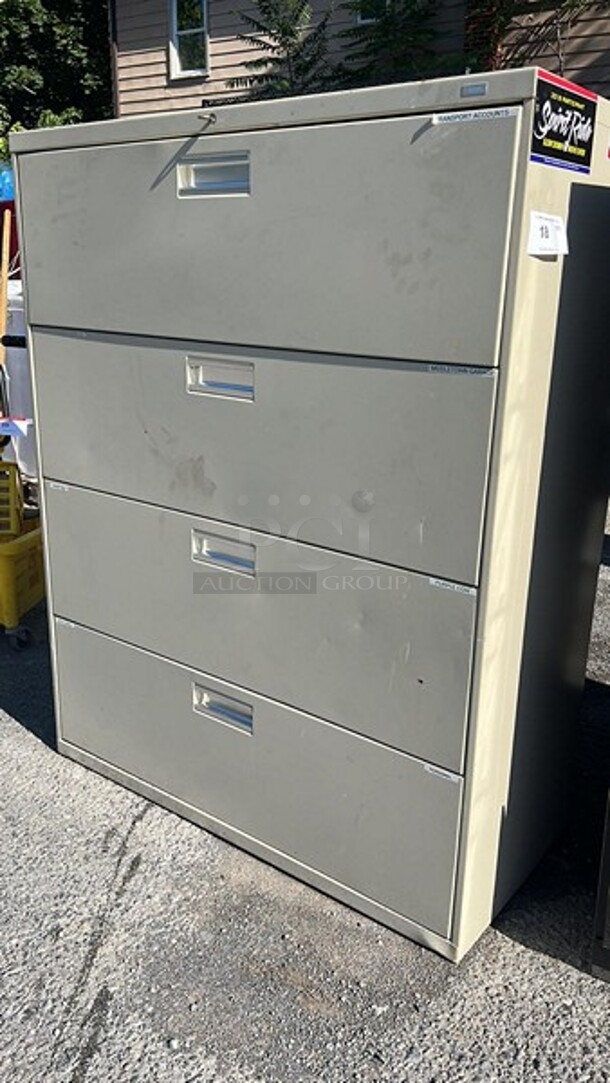 HON 4 Drawer Metal Lateral File Cabinet
