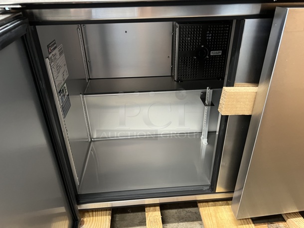 BRAND NEW IN BOX! 2021 True TUC-48-LP-HC Stainless Steel Commercial 2 Door Undercounter Cooler. 115 Volts, 1 Phase. 48x30x32 - Image 3 of 8