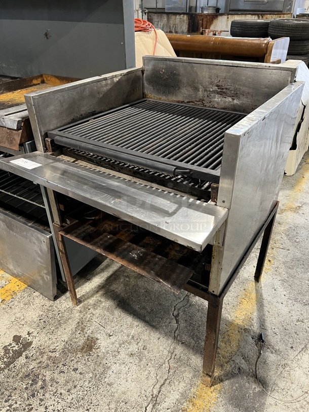 MagiKitch'n Stainless Steel Commercial Natural Gas Powered Charbroiler Grill w/ Under Shelf. 30x34x43.5 - Image 2 of 6