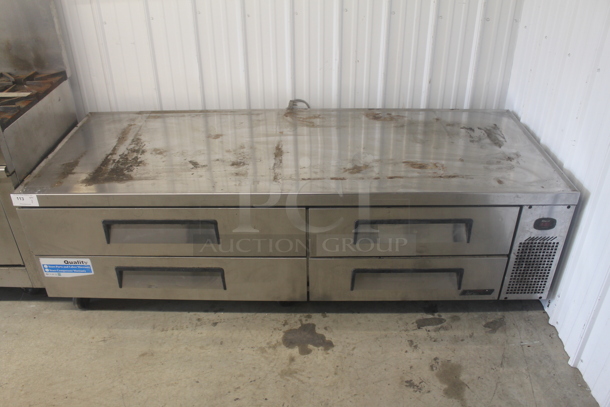 Turbo Air TCBE-82SDR Commercial Stainless Steel 4 Drawer Refrigerated Chef Base. 115V. Tested and Working!