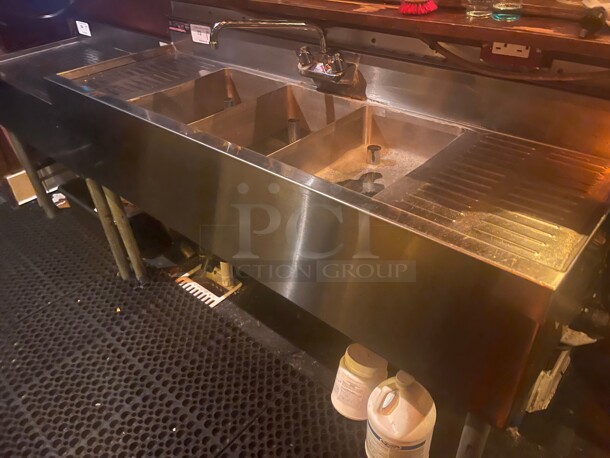 Clean! RJ Commercial Three Compartment Bar Sink NSF - Image 3 of 8
