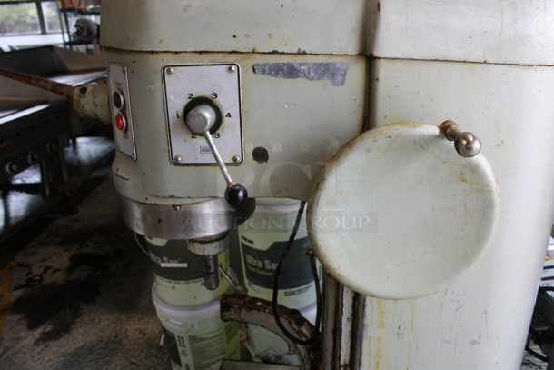 Hobart Model H-600 Metal Commercial Floor Style 60 Quart Planetary Dough Mixer w/ Bowl Adapter. 200 Volts, 3 Phase. 28x36x55 - Image 3 of 8