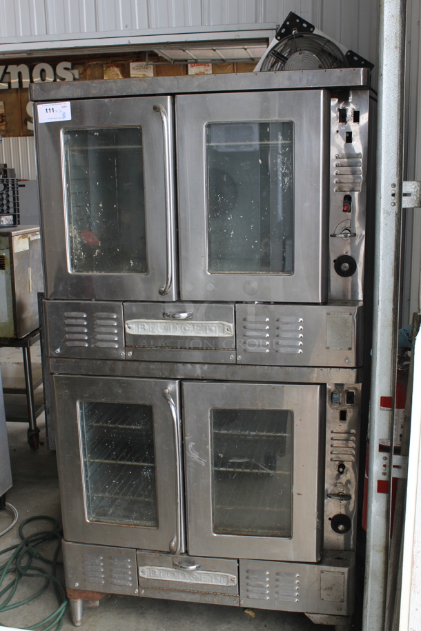 2 Blodgett FA100 Stainless Steel Commercial Natural Gas Powered Full Size Convection Ovens w/ View 
Through Doors and Metal Oven Racks. 42,500 BTU. 2 Times Your Bid! - Image 1 of 8