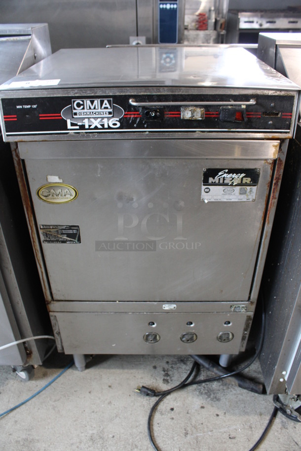 CMA Energy Mizer Model L-1X16 Stainless Steel Commercial Undercounter Dishwasher. 115 Volts, 1 Phase. 24x24x40 - Image 1 of 7