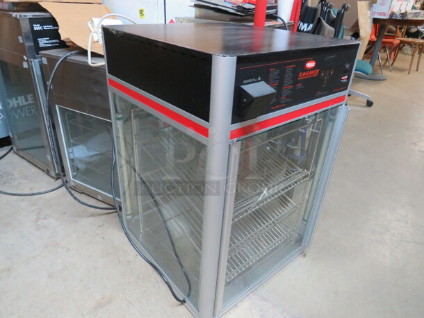 One NEW Hatco Fav-R-Savor 1 Door Display Holding Cabinet With 3 Racks. 1440 Watt. 120 Volt. Model# FSDT-1X. 22.5X22.5X32. $2626.80. - Image 3 of 4