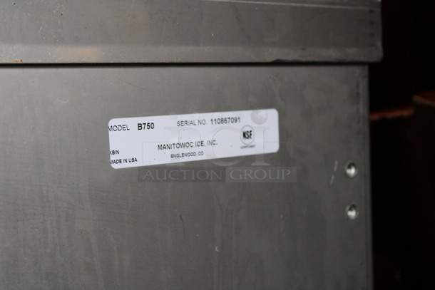 Manitowoc Model B750 Stainless Steel Commercial Ice Machine Bin. 30x45x59 - Image 6 of 6