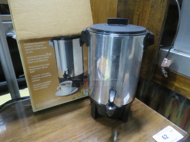 One Westbend 12-30 Cup Party Perk Brewer.  - Image 1 of 1