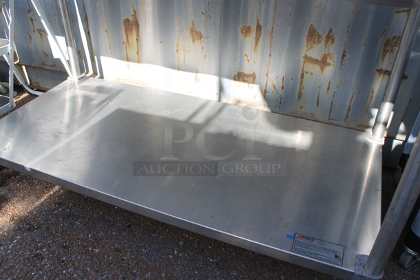 Eagle Stainless Steel Commercial Table w/ Back Splash, Commercial Can Opener Mount and Under Shelf. - Image 3 of 5