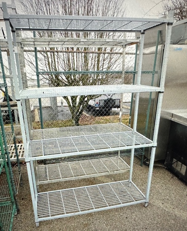 One Amco Shelving System With 4 Shelves. 48X18X72 - Image 1 of 1