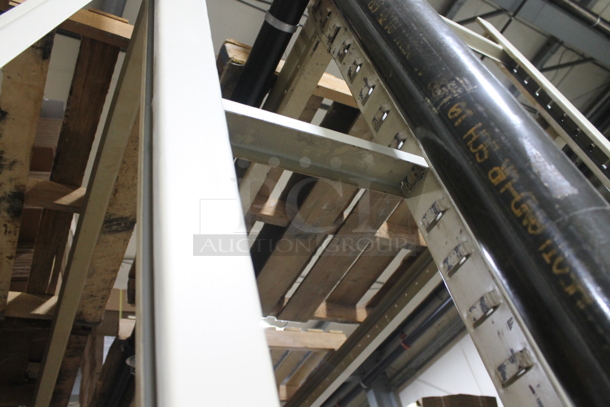 ALL ONE MONEY! Lot of Tan Metal Pallet Racking. Does Not Include Contents. BUYER MUST REMOVE. - Image 6 of 7