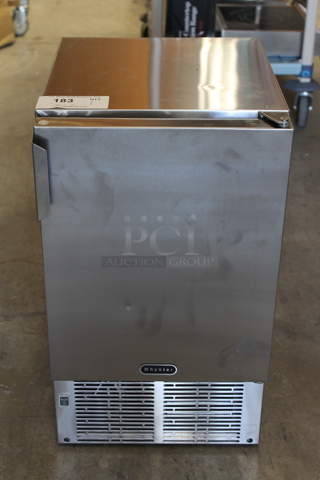 BRAND NEW SCRATCH AND DENT! Whynter MIM-14231SS Stainless Steel Commercial 14'' Undercounter Automatic Marine Ice Maker 23lb. 115 Volts, 1 Phase. Tested and Working!
