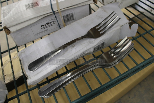 108 BRAND NEW IN BOX! ProWare Metal Windsor Dinner Forks. 7