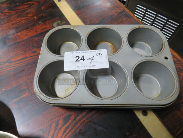 6 Hole Muffin Tin. 4XBID - Image 1 of 1