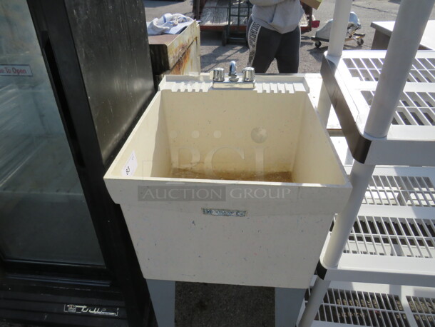 One Utility Sink With Faucet. 20X24X35 - Image 2 of 2