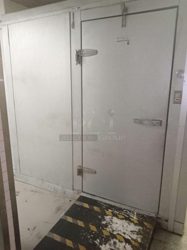 Mr Winter 8'x18'x7.5' Walk In Cooler Box w/ Tecumseh AWA9514ZXNXM 208-230 Volt, 1 Phase Compressor and Bohn SM-1080C 115 Volt, 1 Phase Condener. Does Not Have Floor. Pictures Of Unit Before Disassembly Are Included - Image 1 of 12