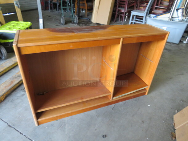 One 48.5X12X29.5 Wooden Book Shelf. - Image 1 of 1