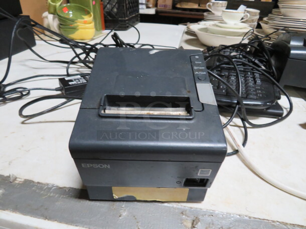 One Epson Thermal Printer. #M244A.