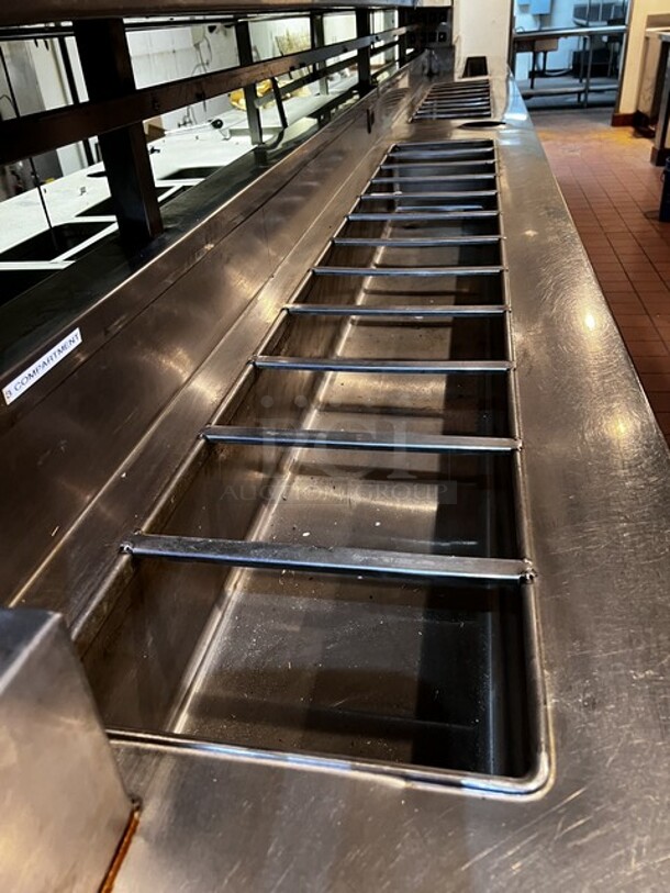 Multi-Pan Drop-in Cooks Table W/Under Counter Storage