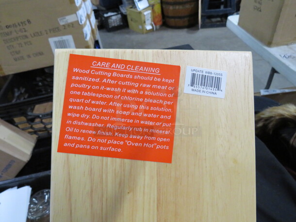 NEW 12X15 Wooden Bread Board. #WBB-1205S. 3XBID - Image 2 of 2