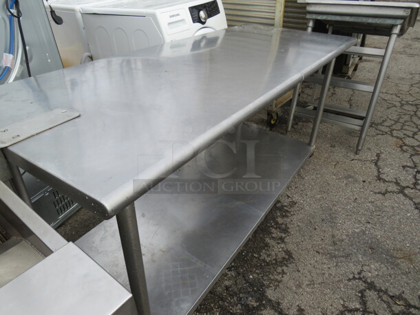 One Stainless Steel Table With Under Shelf With An Edlund 10lb Can Opener. 72X30X44 - Image 3 of 3
