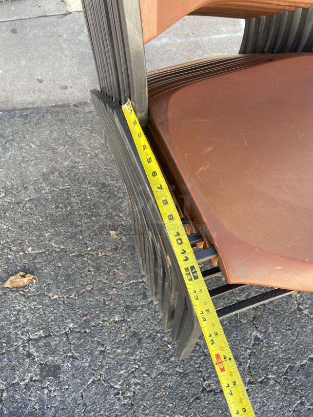 Clean! Heavy Duty Fiber Glass Chairs With Metal Frame NSF - Image 7 of 8