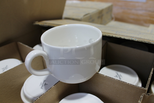 PALLET LOT of 70 Boxes of 12 BRAND NEW IN BOX! Villeroy & Boch 16-2040-1271 White Ceramic Mugs. 70 Times Your Bid!