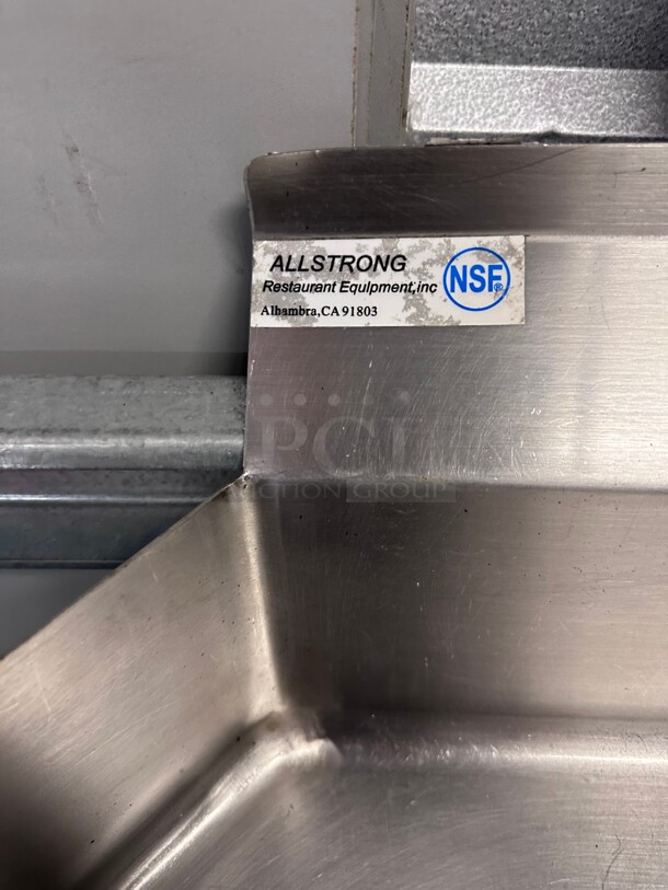 Clean! All strong 14 Gauge 36 inch clean side  Dishwasher Table Heavy Duty NSF - Image 5 of 5