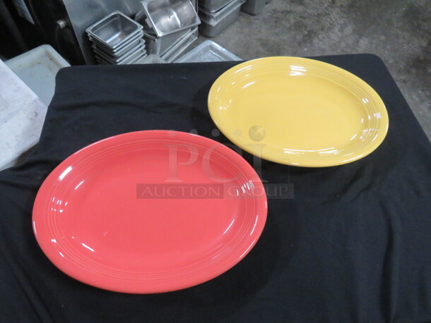 11.5 Inch Assorted Color Tuxton Platter. 12XBID.