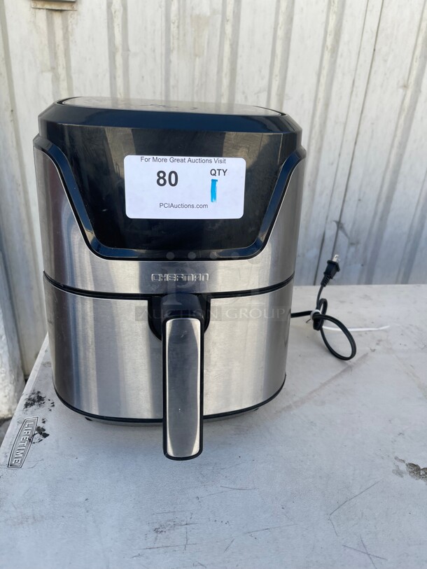 Barely Used! Chefman Rapid-Air Stainless Steel Air Fryer, 4.6-Quart NSF 115 Volt Tested and Working! - Image 2 of 5