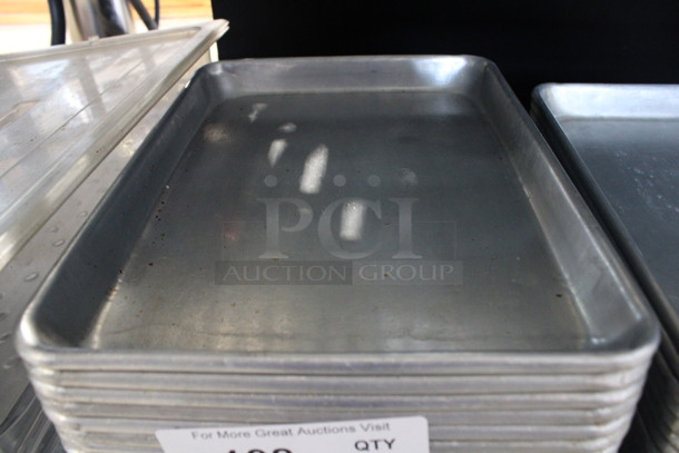 9 Metal Fourth Size Baking Pans. 9.5x13x1. 9 Times Your Bid!