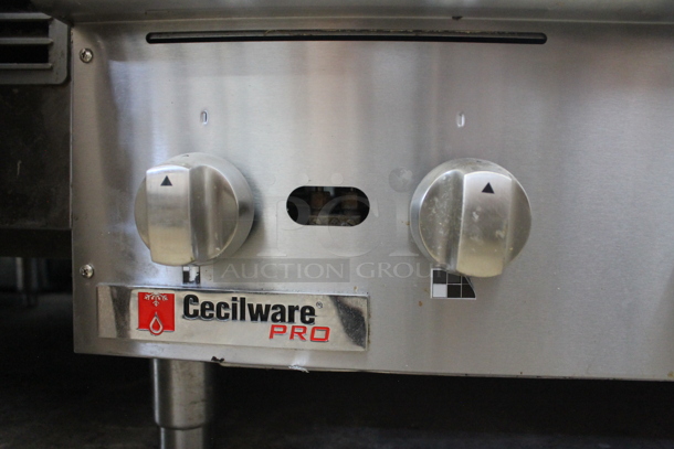 Cecilware Pro HPCP636 Stainless Steel Commercial Countertop Natural Gas Powered 6 Burner Range. - Image 3 of 5