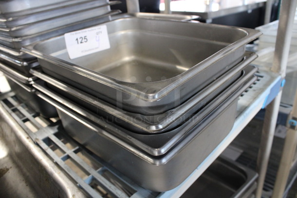 4 Stainless Steel 1/2 Size Drop In Bins. 1/2x4. 4 Times Your Bid! - Image 3 of 3