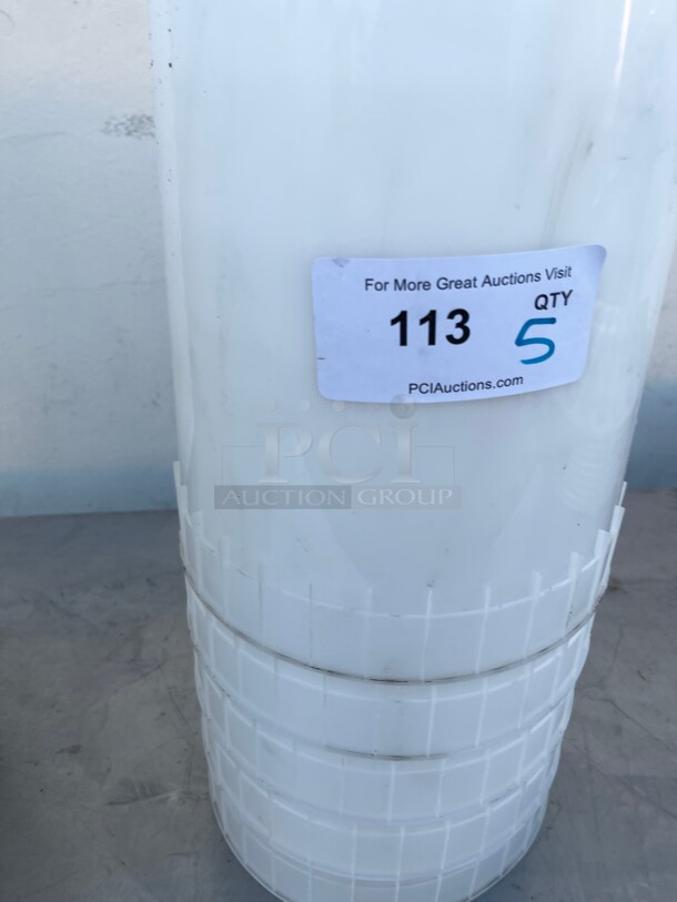 Clean! Commercial Round Plastic Containers NSF Great for Food Storage  - Image 2 of 5