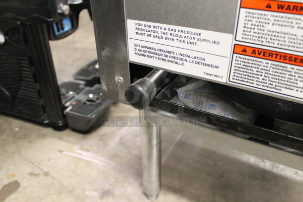 BRAND NEW SCRATCH AND DENT! Wolf WSPR1N-1 Commercial Stainless Steel Natural Gas Stock Pot Range With One Burner On Galvanized Legs. 110,000 BTU.  - Image 7 of 8