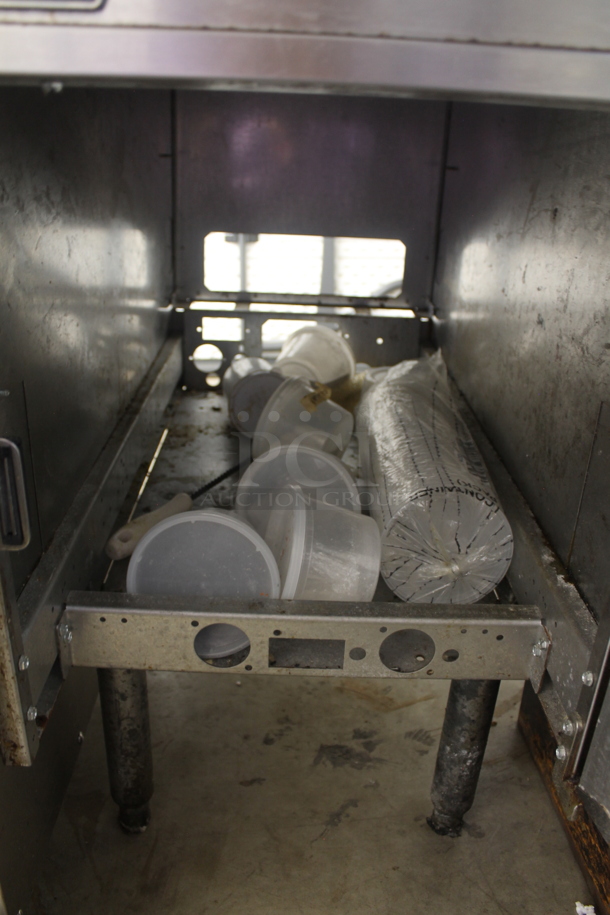 2016 Pitco Frialator SGBNB14 Stainless Steel Commercial Floor Style Natural Gas Powered Dumping Station w/ Warming Strip.  - Image 3 of 5