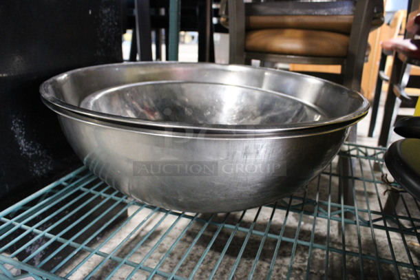 3 Various Metal Bowls. Includes 19.5x19.5x6. 3 Times Your Bid! - Image 2 of 2
