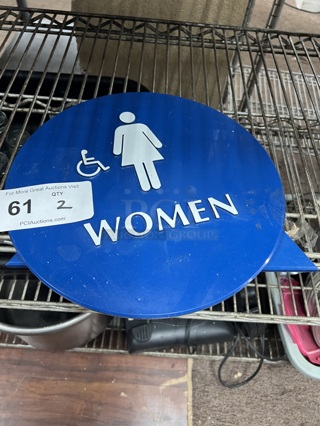 Man and Woman Bathroom Signs