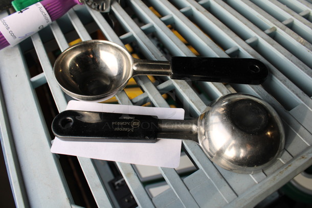 2 Stainless Steel Scoopers. 7.5". 2 Times Your Bid!  - Image 2 of 2
