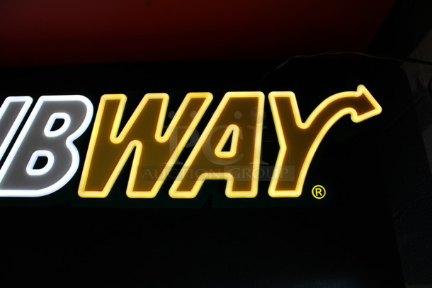 Subway Light Up Sign. 36x2.5x9. Tested and Working! - Image 4 of 7