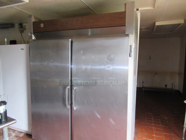 One Stainless Steel McCall 2 Door Heated Roll In Proofer. 280 Volt. 1 Phase. BUYER MUST REMOVE! Model# 4002-H. 67X36X85