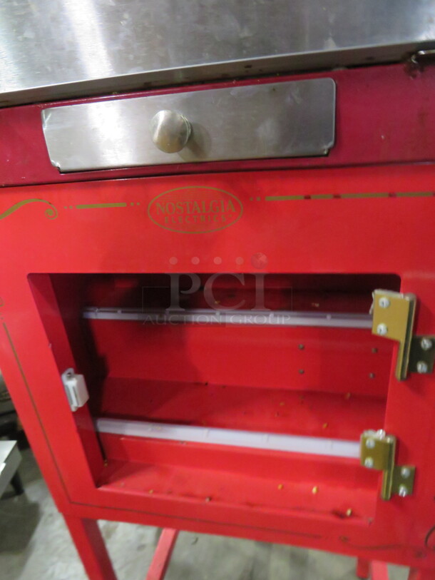 One Old Time Nostalgia Popcorn Popper On Wheels. Missing 1 Door. 15X24X61 - Image 5 of 5