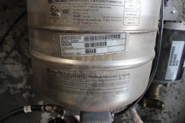 Metal Water Booster w/ Motor. 115 Volts, 1 Phase. 19x19x12 - Image 4 of 4