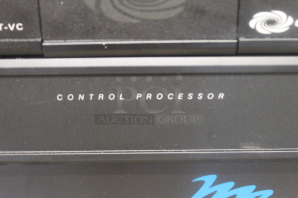 7 Electronic Rack Units in Black Metal Cabinet; Middleby Atlantic Power Center, Crestron Control Processor, Crestron Volume Tone Control, Crown CTs 600, Extron AAP 301 Interface Extron Media Presentation Switcher, Shure P4800 System Processor. 7 Times Your Bid!   - Image 12 of 12