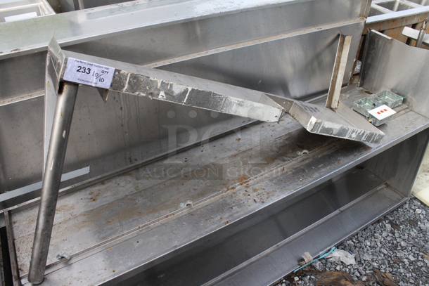 ALL ONE MONEY! Stainless Steel 2 Tier Over Shelf and Metal Table Piece - Image 3 of 5