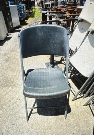 Black Lifetime Folding Chair. 5XBID