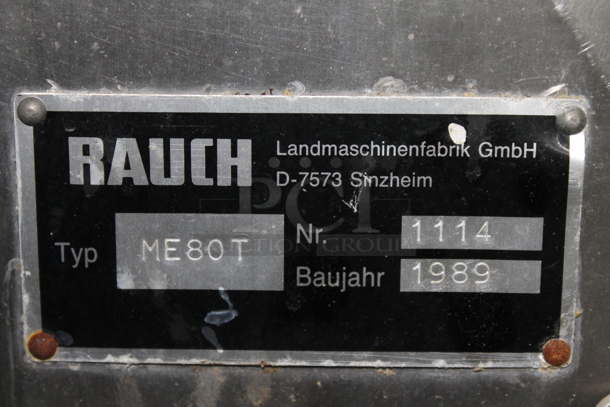 Rauch ME80T Metal Commercial Grape Collector. 230/400 Volts, 3 Phase.  - Image 11 of 12