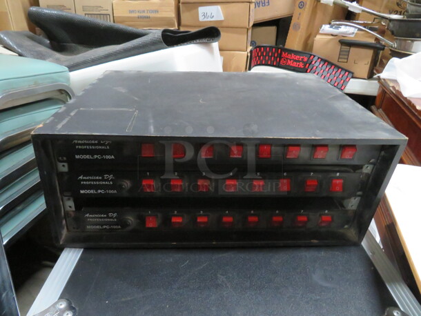 American DJ Amplifier. #PC-100A. 3XBID